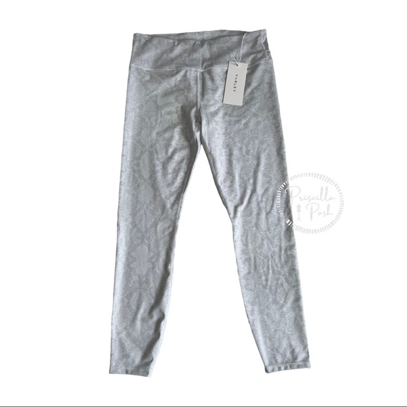 NWT Varley Crenshaw Legging Tight White Snake White Grey Python Animal Print - Picture 3 of 11